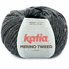 Katia Merino Tweed - 308 donkergrijs - Merinogaren