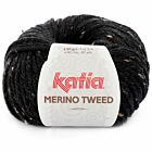 Katia Merino Tweed - 309 zwart - Merinogaren