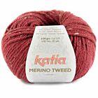 Katia Merino Tweed - 315 framboosrood - Merinogaren