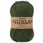 DROPS Flora Uni Colour - 32 donkergroen - Wol Garen