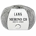 Lang Yarns Merino 120 - 324 grijs gemêleerd - Merinowol Garen