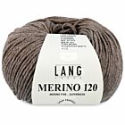 Lang Yarns Merino 120 - 326 taupe mix - Merinowol Garen