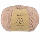 DROPS Air Uni Colour - 34 roze marmer - Wol Garen