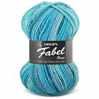DROPS Fabel Print - 340 blue lagoon - Wol Garen