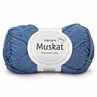 DROPS Muskat Uni Colour - 36 denimblauw - Katoen Garen