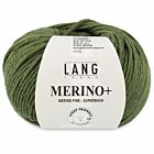 Lang Yarns Merino Plus - 397 olijfgroen - Merinowol Garen