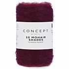 Katia Concept 50 Mohair Shades - 40 bordeauxrood - Mohair Garen