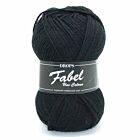 DROPS Fabel Uni Colour - 400 zwart - Wol Garen