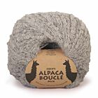 DROPS Alpaca Bouclé Mix - 5110 lichtgrijs - Wol Garen