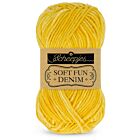 Scheepjes Softfun Denim - 520 mosterdgeel - Katoen/Acryl Garen