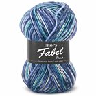 DROPS Fabel Print - 522 turkoois/blauw - Wol Garen