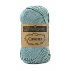 Scheepjes Catona 50 gram - 528 silver blue - Katoen Garen
