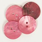 DROPS Ronde Knoop Rood Nr 610 (per stuk) - 20mm - Parelmoer Knopen