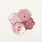 DROPS Bloem Knoop Roze Nr 616 (per stuk) - 15mm - Parelmoer Knopen