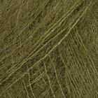 DROPS Kid-Silk Uni Colour - 66 donker olijfgroen - Mohair Garen