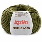 Katia Merino Aran - 70 olijfgroen - Merinogaren