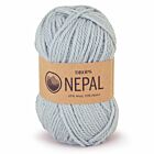 DROPS Nepal Uni Colour - 7120 lichtgrijs/groen - Wol Garen
