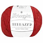Scheepjes Terrazzo - 718 scarlatto - Gerecyclede Tweedwol