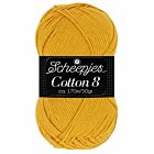 Scheepjes Cotton 8 - 722 mosterdgeel - Katoen Garen