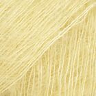 DROPS Kid-Silk Uni Colour - 73 mistig geel - Mohair Garen