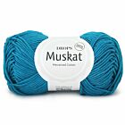 DROPS Muskat Uni Colour - 74 petroleum - Katoen Garen