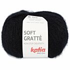 Katia Soft Gratté - 76 zwart - Mohair-Look Acryl Garen