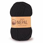 DROPS Nepal Uni Colour - 8903 zwart - Wol Garen