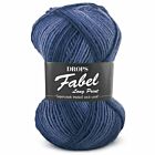 DROPS Fabel Long Print - 917 diepzee - Wol Garen