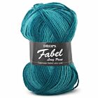 DROPS Fabel Long Print - 918 smaragd - Wol Garen