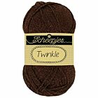 Scheepjes Twinkle - 939 donkerbruin - Katoen Glittergaren met Lurex