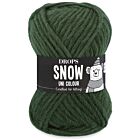 DROPS Snow Uni Colour - 97 donker klimop - Wol Garen
