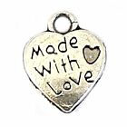 Bedeltje Made With Love - Nikkel Bedels