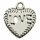 Bedeltje Special Love Heart - Antiek Zilver