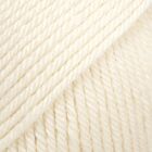 DROPS Daisy Uni Colour - 01 naturel - Merino Garen