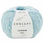 Katia Concept Lagom - 112 hemelsblauw mix - Merino/Katoen Garen