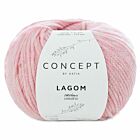 Katia Concept Lagom - 114 lichtroze mix - Merino/Katoen Garen