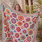 KATIA Flowers Forever CAL - Basic Merino Kit - Gehaakte bloemendeken