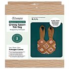 Scheepjes Granny Square Tote Bag - Bruin met kleur - Haakkit beginners