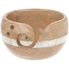 Scheepjes Yarn Bowl - Mangohout / Parelmoer - 15x9cm
