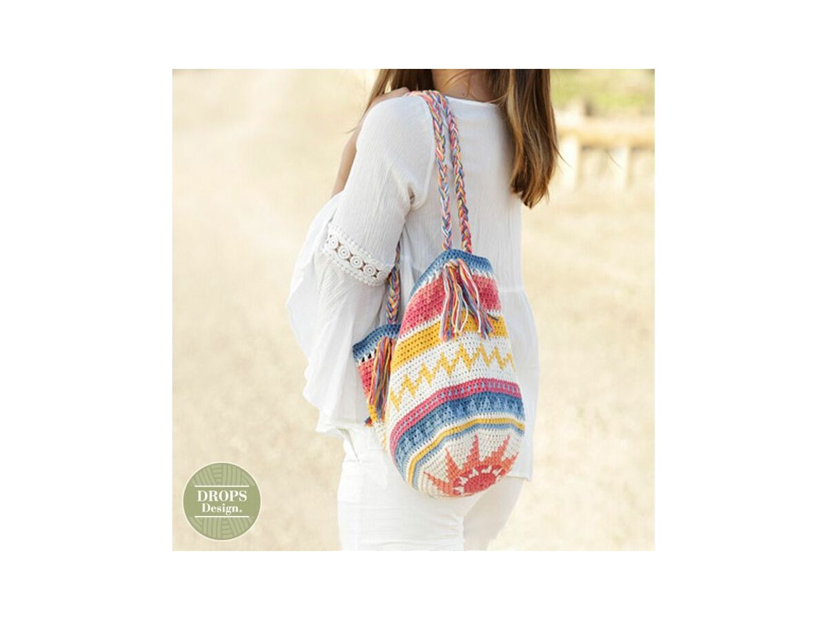 Patroon Gehaakte Tas met Kleurenpatroon Acapulco Breiwebshop