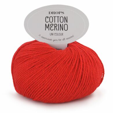 drops cotton merino wol uni colour