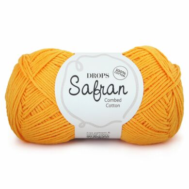 drops safran bol katoengaren in uni colour kleur