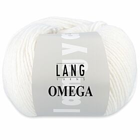 Lang Yarns Omega 01 wit - Acryl Garen