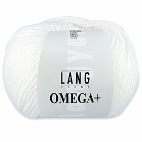 Lang Yarns Omega Plus 01 wit - Acryl Garen