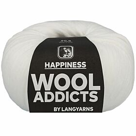 WoolAddicts Happiness 01 wit - Katoen Garen
