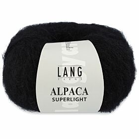 Lang Yarns Alpaca Superlight 04 zwart - Wol Garen