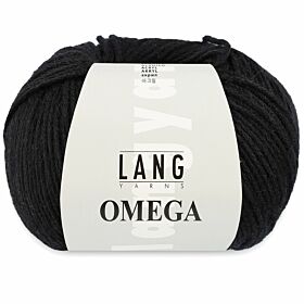 Lang Yarns Omega 04 zwart - Acryl Garen