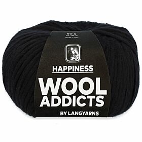 WoolAddicts Happiness 04 zwart - Katoen Garen
