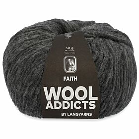 WoolAddicts Faith 05 grijs mix - Wol Garen 