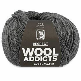 WoolAddicts Respect 05 grijs mix - Merino/Alpaca Garen